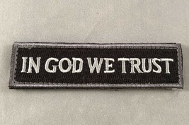 In God We Trust Military Morale Patch Hook &amp; Loop Gear Bag Tac Vest Police - £6.32 GBP