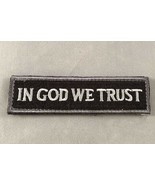 In God We Trust Military Morale Patch Hook &amp; Loop Gear Bag Tac Vest Police - £6.32 GBP