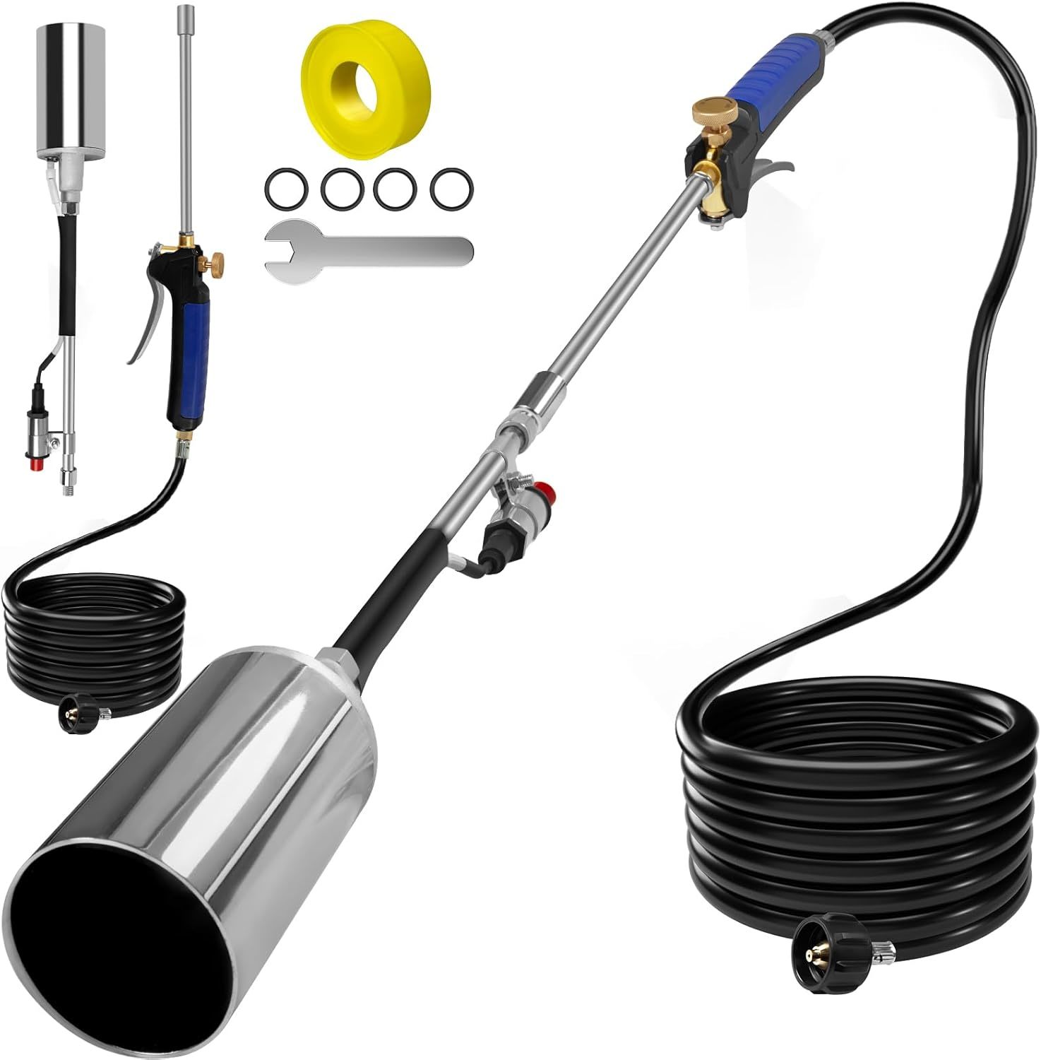 Propane Torch Weed Burner Kit,High Output 1,800,000 Btu,Heavy Duty, Char... - $50.92