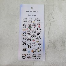AIYHDDPEH Stickers Cute cartoon panda image - easy to peel off, no residue, mult - £8.54 GBP
