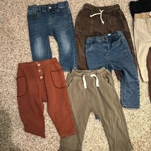 Lot of 12 Pairs of Toddler Boy Pants &amp; Jeans Zara Kids, Cat &amp; Jack, H&amp;M - $39.59