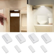 4 Pack Magnetic Door Open Sensor Cupboard Drawer Closet Light Battery Operated A - £28.76 GBP