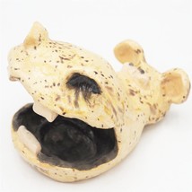 Vintage Main Fabriqué Hippo Hippopotame Céramique Figurine - $68.83