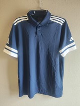 Adidas Squadra 25 Mens Size Medium Polo Navy/White JD2964 - $19.00