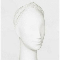 Bohemian Chic Ivory Eyelet Knot Headband - £7.85 GBP