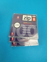 3 pack Iomega Zip Disks  100 MB for PC  Total New  - $15.25