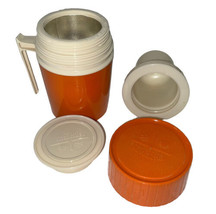 Vintage Thermos Model 7002 Hot or Cold Food Container Orange 10 oz. GUC - £11.07 GBP