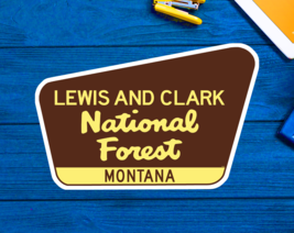 Lewis And Clark National Forest Decal Sticker 3.75&quot; x 2.5&quot; Montana Park Vinyl - £4.18 GBP
