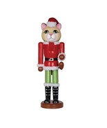 14&quot; Christmas Cat Nutcracker Multi Color Wood - £49.23 GBP