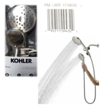Kohler Prone 3-in-1 Multifunction Shower Head w/ PowerSweep, Brushed Nic... - £31.65 GBP