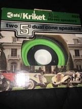 Kricket Klassic Stereo Speakers 8531 Two 5&quot; Dual Cone Speakers-RARE-SHIP... - $189.53