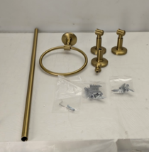 FOR PARTS-Glacier Bay Parsons 3-Piece Towel Bath Set in Brushed Gold-INC... - $22.64