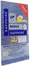 Kores Pen/Pencil Carbon Paper,Sapphire Blue - Pack of 100 Sheets Premium... - $24.81