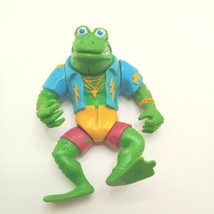 Vintage 1989 Teenage Mutant Ninja Turtles Playmates Figure TMNT Genghis Frog Toy - $9.08