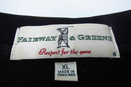 GORGEOUS Fairway &amp; Greene Homestead Logo Solid Black Cotton Polo Shirt XL - £29.77 GBP