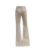 Cache Beige Corduroy Silver Stud Animal Trim Inside Flare Jean Pant NWT ... - $53.61 CAD