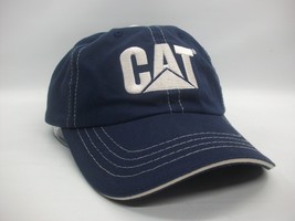 CAT Hat Caterpillar Equipment Blue Strapback Baseball Cap - £15.68 GBP