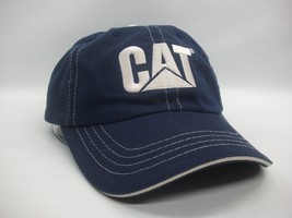 CAT Hat Caterpillar Equipment Blue Strapback Baseball Cap - £15.01 GBP