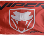 Dodge Viper Flag 3X5 Ft Polyester Banner - £12.54 GBP