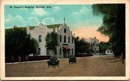 S.Joseph Ospedale Street Vista Auto Phoenix Arizona Az Unp 1920s Wb Cartolina - £11.27 GBP