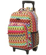 Rockland Double Handle Rolling Backpack Tribal 17-Inch - $952.79 MXN