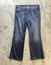 7 For All Mankind Jeans Mens 36x30 &quot;A&quot; Pocket Bootcut Made in Mexico Distressed - £17.10 GBP
