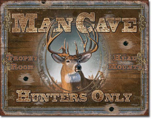Primary image for Man Cave Hunters Only Deer Season Buck Hunting Shooting Metal Sign