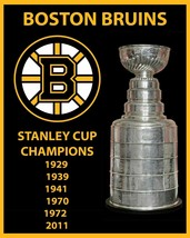 Boston Bruins Champs 8X10 Photo Hockey Picture Nhl Stanley Cup Champions - £3.90 GBP