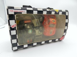 Pack of 5 Plastic Cars in a case. Some of them Pull Back. Good Condition - $7.91