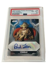 Star War Topps Card PSA 9 Mint 2022 Signature Series Yaddle Girl Yoda /2... - $346.50