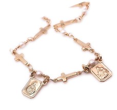 Gold Plated Catholic Scapular Necklace for - £63.24 GBP