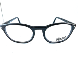New Persol 3007-V 95 50mm Black Rx Men&#39;s Eyeglasses Frame Italy - £135.88 GBP