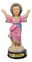 Catholic Christian Santo Nino Divine Child Jesus Christ Figurine With Ba... - $20.99