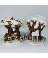 2 Disney Winnie The Pooh Christmas In The Hundred Acre Wood Set Village ... - $65.00