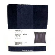 IKEA PIPRANKA Cushion Cover Dark Blue 20x20&quot; New 105.051.89 - £12.51 GBP