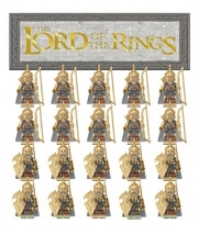 20pcs The Noldor Elves Sword Soldiers Archer Lord Of The Rings Custom Mi... - $29.89