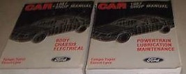 1987 Ford Escort Tempo Mercury Topaz Shop Repair Service Manual Set 2 Volume Oem - £15.19 GBP