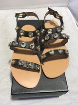 REPORT Signature Women&#39;s Zoran Crystal Embellished Sandals Black Size 5.5 M - £21.37 GBP