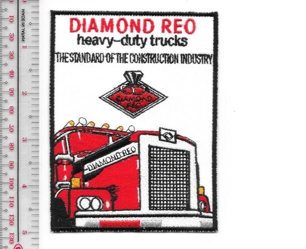 Vintage Trucking Diamond Reo Heavy Duty Tractor Truck Promo Patch red - $10.99