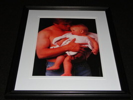 John Elway 1988 w/ child Framed 11x14 Photo Display Broncos - £27.25 GBP
