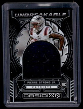 2022 Panini Obsidian Unbreakable Materials #38 Pierre Strong Jr. - £15.82 GBP