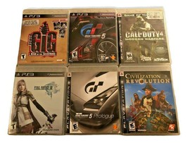 PS3 Lot of 6 Games Call of Duty 4 Modern Warfare Gran Turismo 5, and Prologue - £28.95 GBP