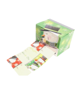 100 Holiday Gift Tags Stickers in Dispensing Box Christmas Theme #2 Snowman - $7.06