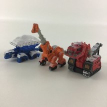 Dinotrux Action Figure Lot Snow Covered Ty Rux Skya Ton Ton Die Cast Mattel Toy - £28.19 GBP