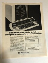 1982 Dictaphone Vintage Print Ad Advertisement pa15 - £5.40 GBP