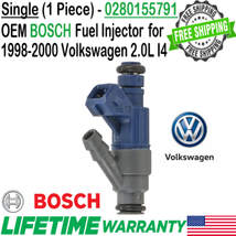 Set of 1 Genuine BOSCH Fuel Injector For 1998, 99,2000 Volkswagen Beetle 2.0L I4 - $47.02