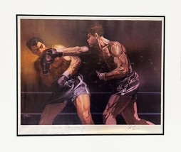 Joe Louis/Max Schmeling Autograph Boxing Lithograph Limited Edition Museum Frame - £1,510.88 GBP