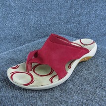 Merrell Frond Tomato Women Flip Flop Sandal Shoes Red Leather Size 8 Medium - £21.75 GBP
