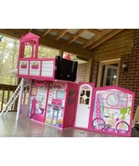 Vintage 2009 Mattel Barbie Beach  Vacation Folding House W/Accessories/2... - €78,15 EUR