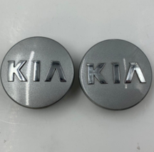 Kia Rim Wheel Center Cap Set of 2 Gray 2-1/4 inch OEM H03B34029 - £31.30 GBP